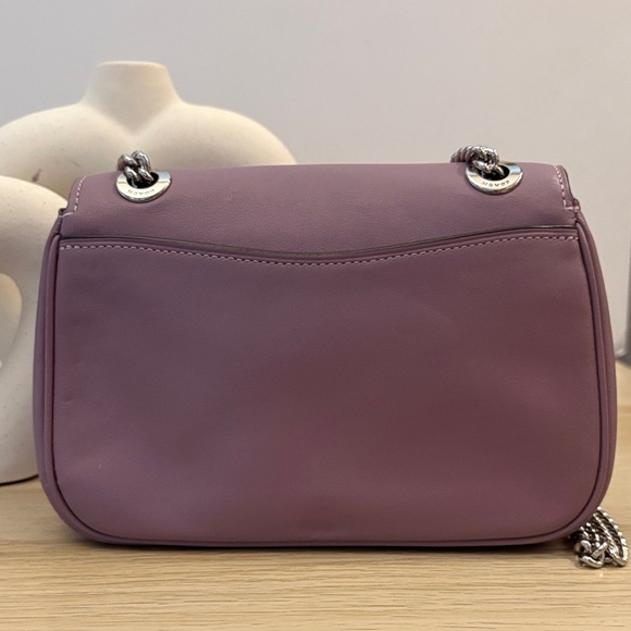 Coach Lavender Crossbody Bag with Silver Accents EUC - Picture 6 of 14